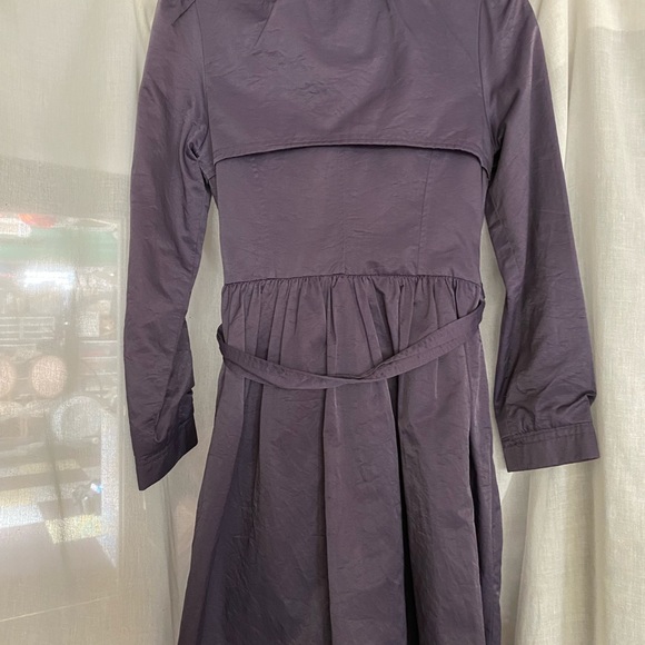 Amethyst Satin Trench Dress M - Picture 2 of 3